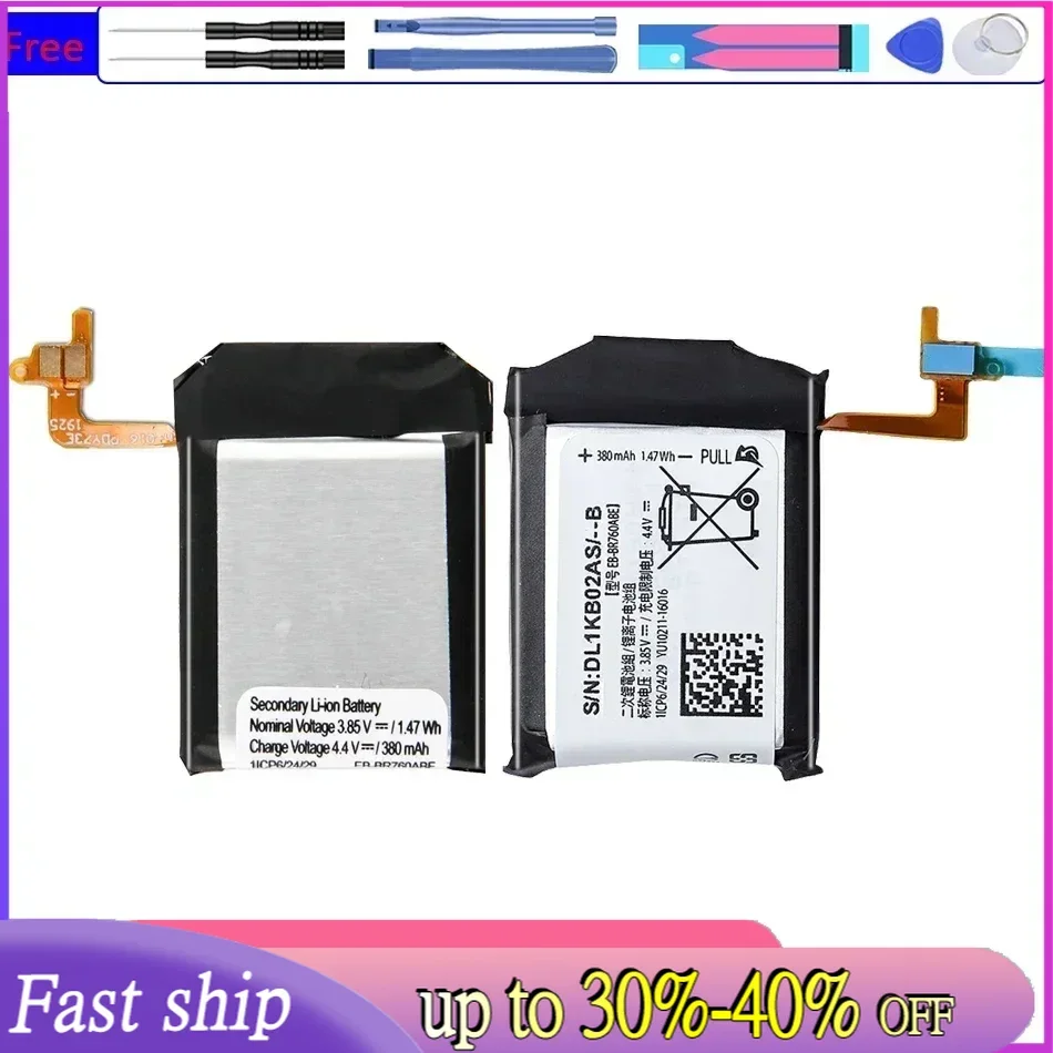 

EB-BR760ABE EB-BR800ABU EB-BR810ABU R830ABY R380 R381 B030FE V700 Battery For Samsung Gear 1 2 Active2 835 S3 S4 R760 R765 R770