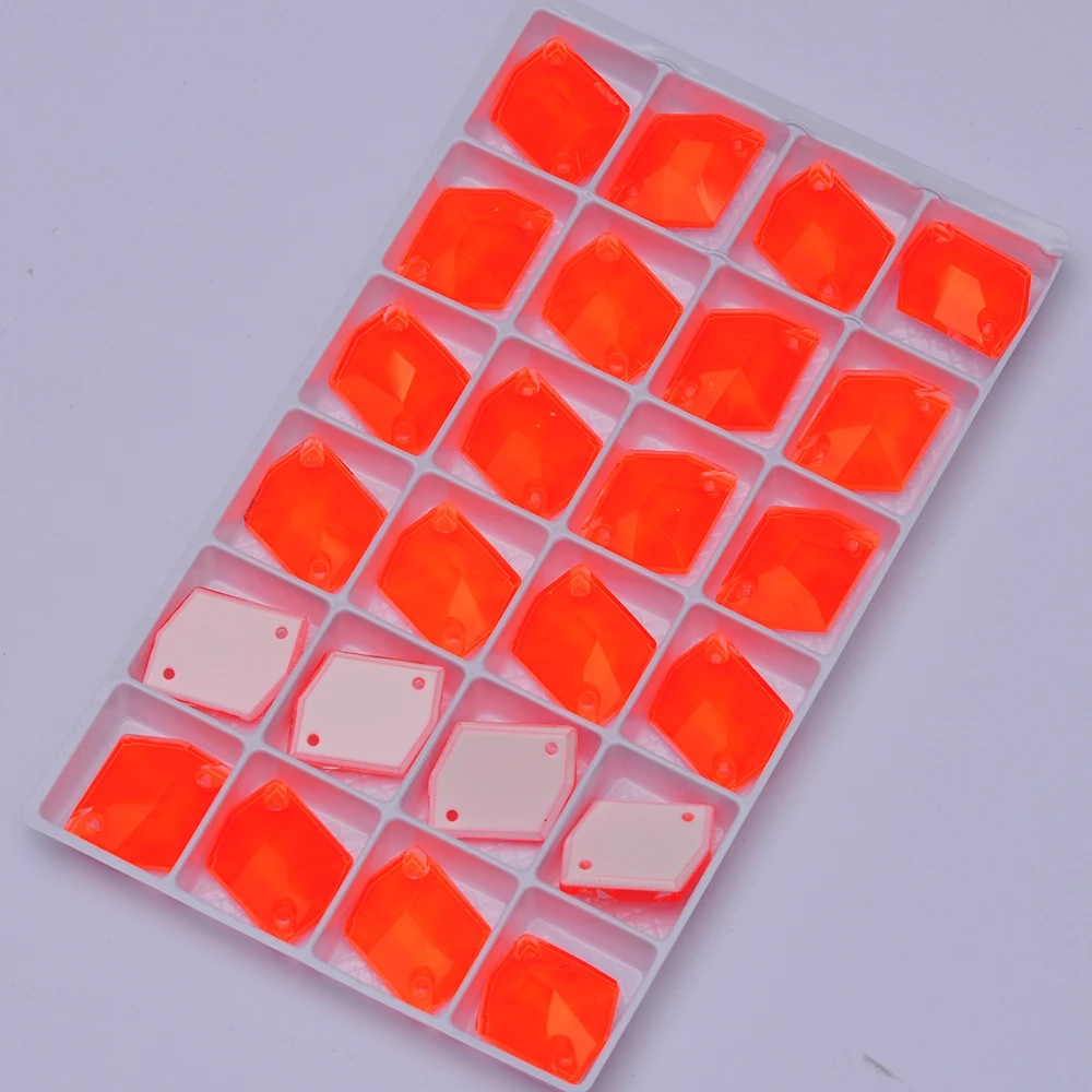 PUBRILEX Neon Cosmic Flatback Strasssteine zum Aufnähen, Glasperlen für DIY-Nähprojekte, Kristalle für Handarbeiten und Kleidungsdekoration – Detail 12