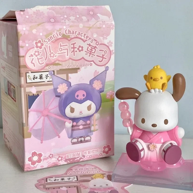 Sanurgente Blind Box Anime Figure pour filles, Kuromi My Melody, Cinnamoroll Action Figure, Auckland Blossom Model, Annium ashi Series, Original