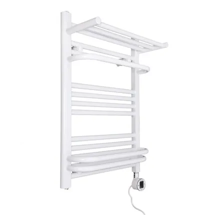 Small electric heated towel rails rack wall mounted for bathrooms