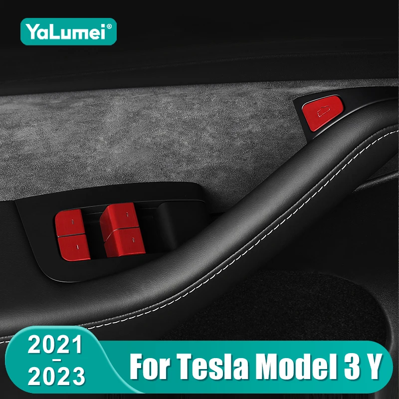 

Для Tesla Model Y 2021-2024, Model 3 2021-2023: накладки на кнопки управления стеклоподъемниками, аксессуары