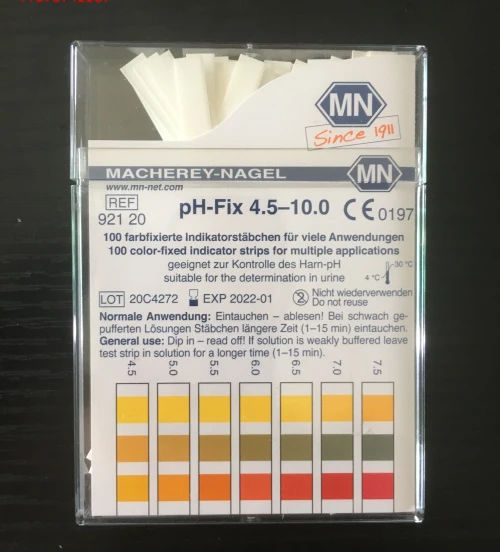 

German MN92120/92121ph test paper pH 4.5-10 human sweat urine saliva pH test