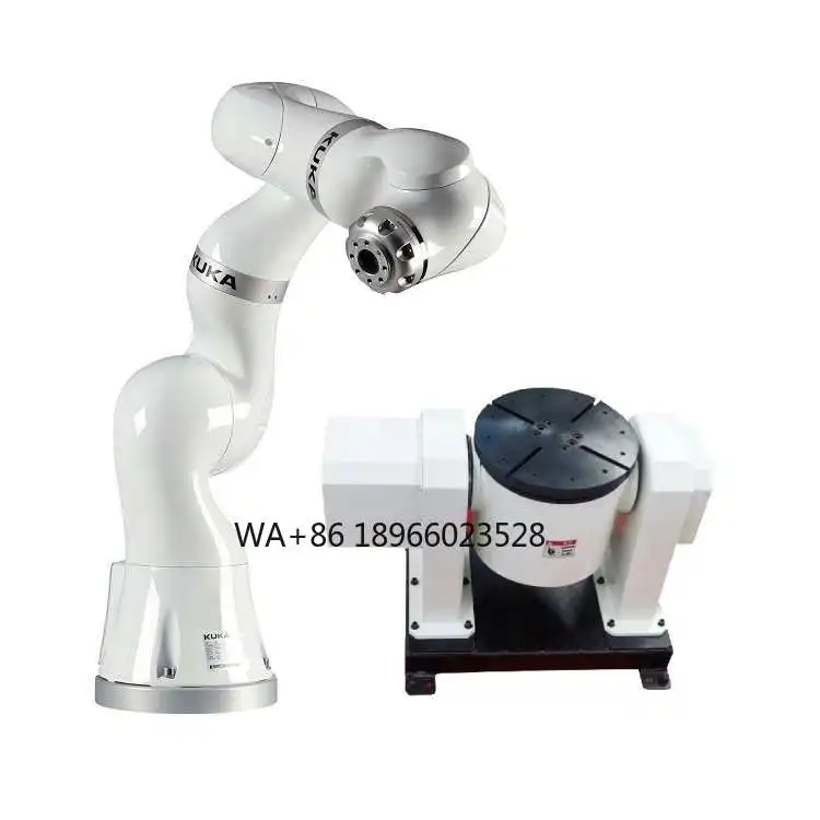 Solda de braço robótico de 7 eixos LBR iiwa 14 R820 CR com posicionador de soldagem CNGBS como robô Cobot