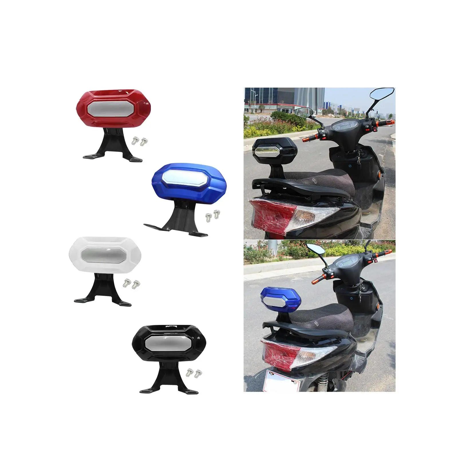 Electric Bicycle Backrest Passenger Backrest Spare Parts Electric Bike Replacement Motorcycle Backrest Passager Comfortable