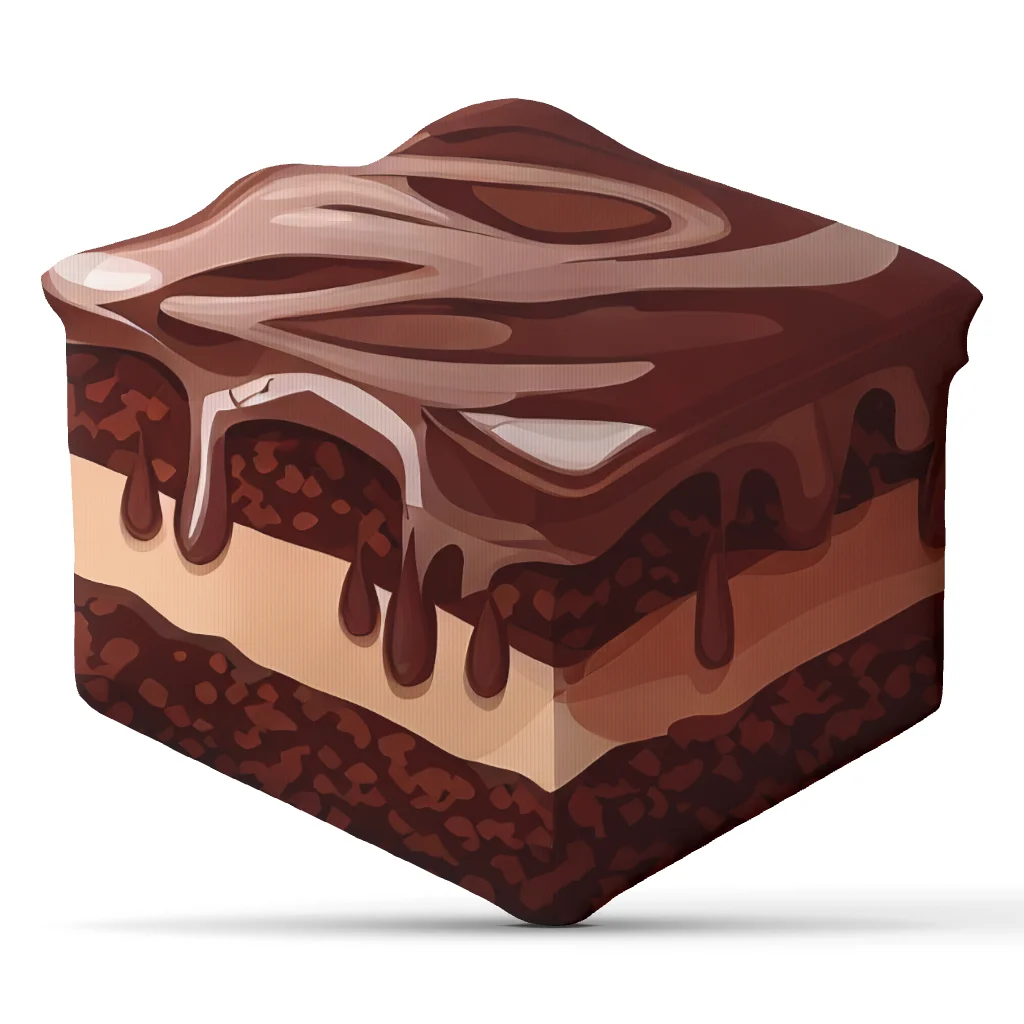 Chocolate Cake Slice Shaped Stuffed Throw Pillow Dessert Cushion Bakery Sweet Treat Sofa Home Decor Accent Pillow Kitchen