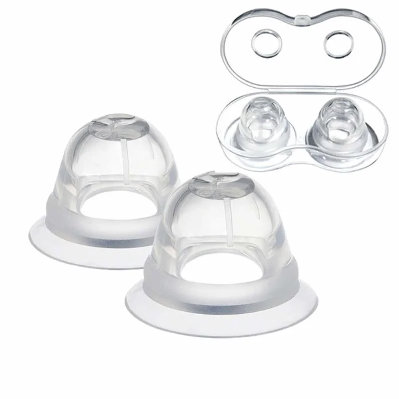 1Pair Silicone Nipple Aspirator Breast Shield Sucker Puller Nipple Correction Protector Treatment Redress Sex Toys For Women