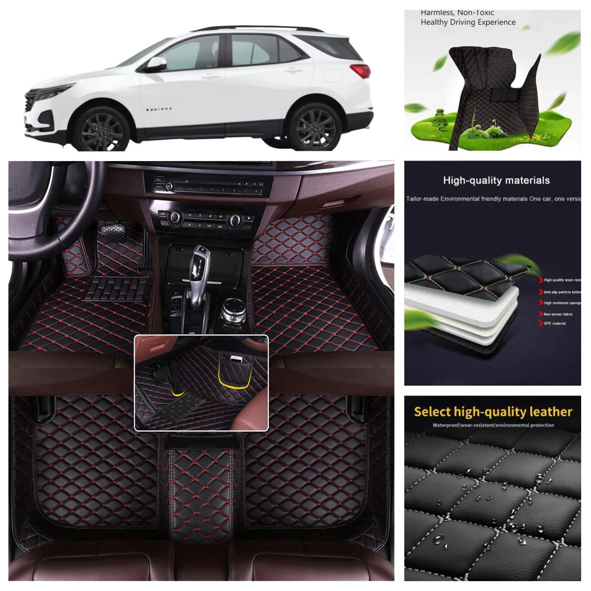 

3D водонепроницаемые автомобильные коврики из искусственной кожи на заказ для Tesla Model 3 2018-2025 лет, автомобильные ковры, аксессуары для Coche, вкладыши