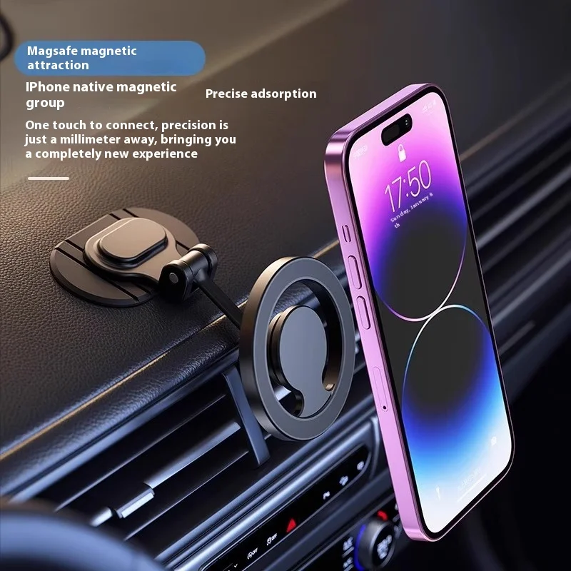 

2025 New Car Holder Mobile Phone Magsafe Magnetic Foldableing Rotating Navigation Car Android Apple Universal