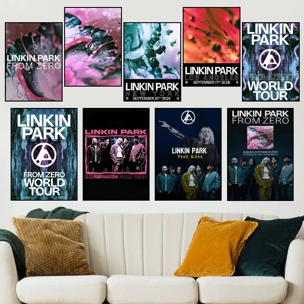 Band L-Linkin From Zero P-Park Poster Small Prints Room Wall Canvas Painting Bedroom Living Office