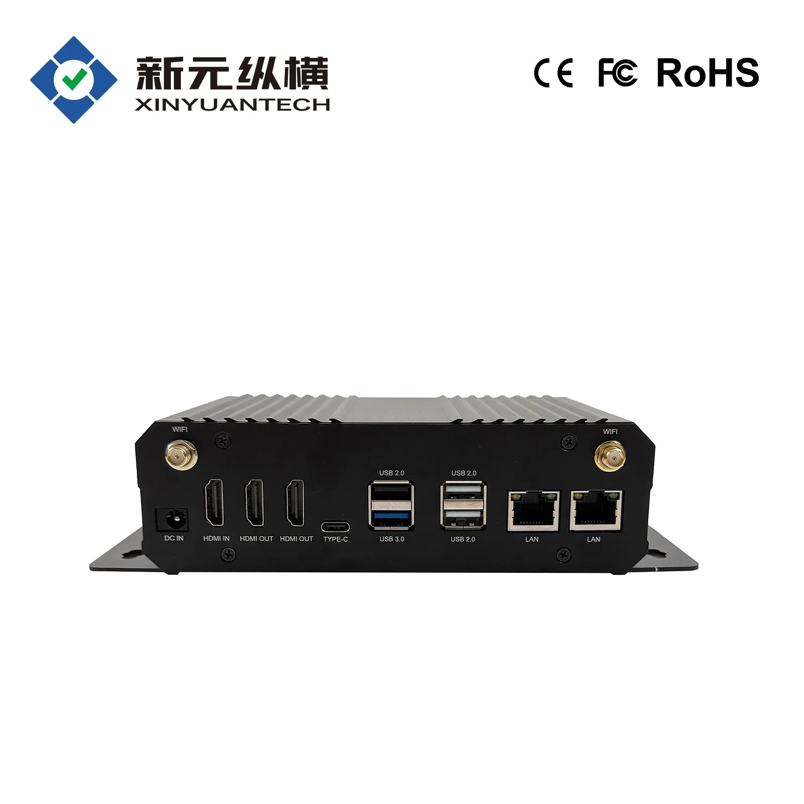RK3588 processor industrial computer, power-on auto-start, wide temperature and wide voltage, low-power and efficient heat
