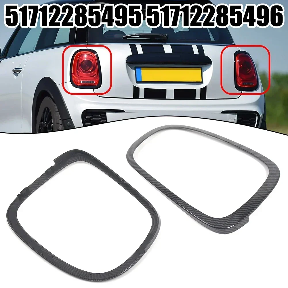 

ABS Carbon Pattern Tail Light Surround Trim For Mini F55 F56 F57 2014+ Carbon Pattern Tail Light Surround Trim