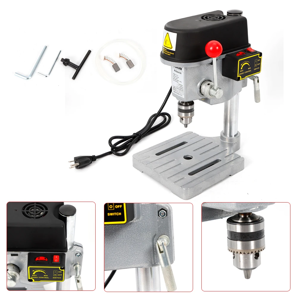 Bench Small Benchtop Electric Portable Mini Drill Press