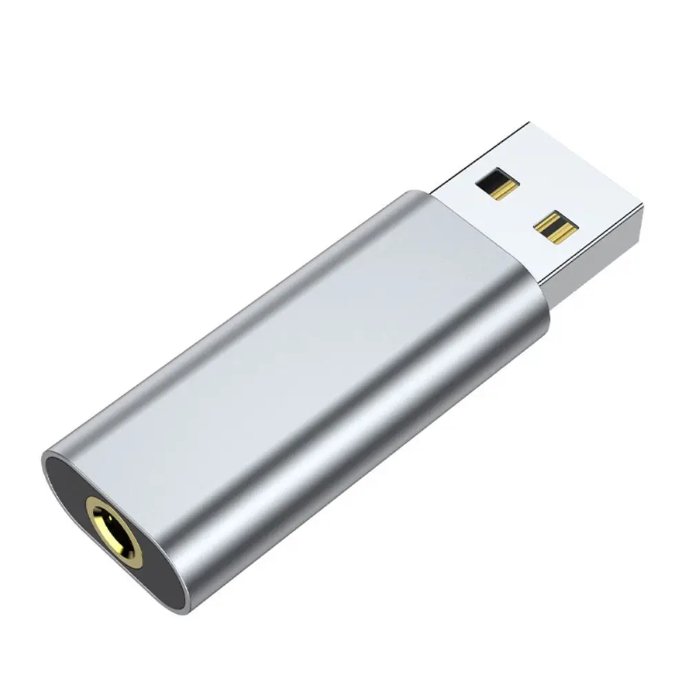 USB 3.5mm 헤드폰 3.5mm 어댑터 외부 스테레오 사운드 오디오 이어폰 잭 어댑터 휴대용 미니 유선 헤드셋 변환기