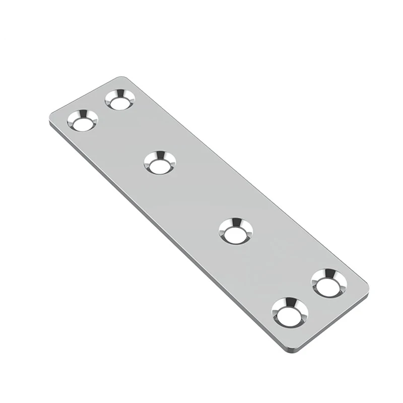 Flat angle 304 stainless steel straight angle code furniture door and cabinet laminate connection fixed hardware fittings