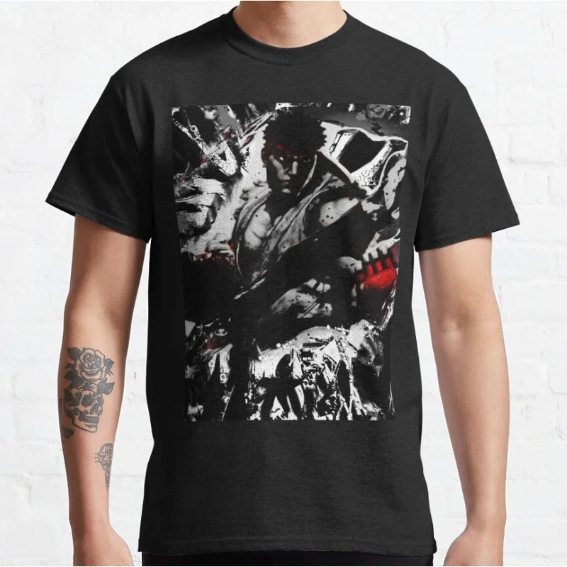 

80s Combat Street fighter Gift t shirt 0217 Retro Arcade game Graphic Tee Y2K Clothes 100% cotton printed Large size Tops