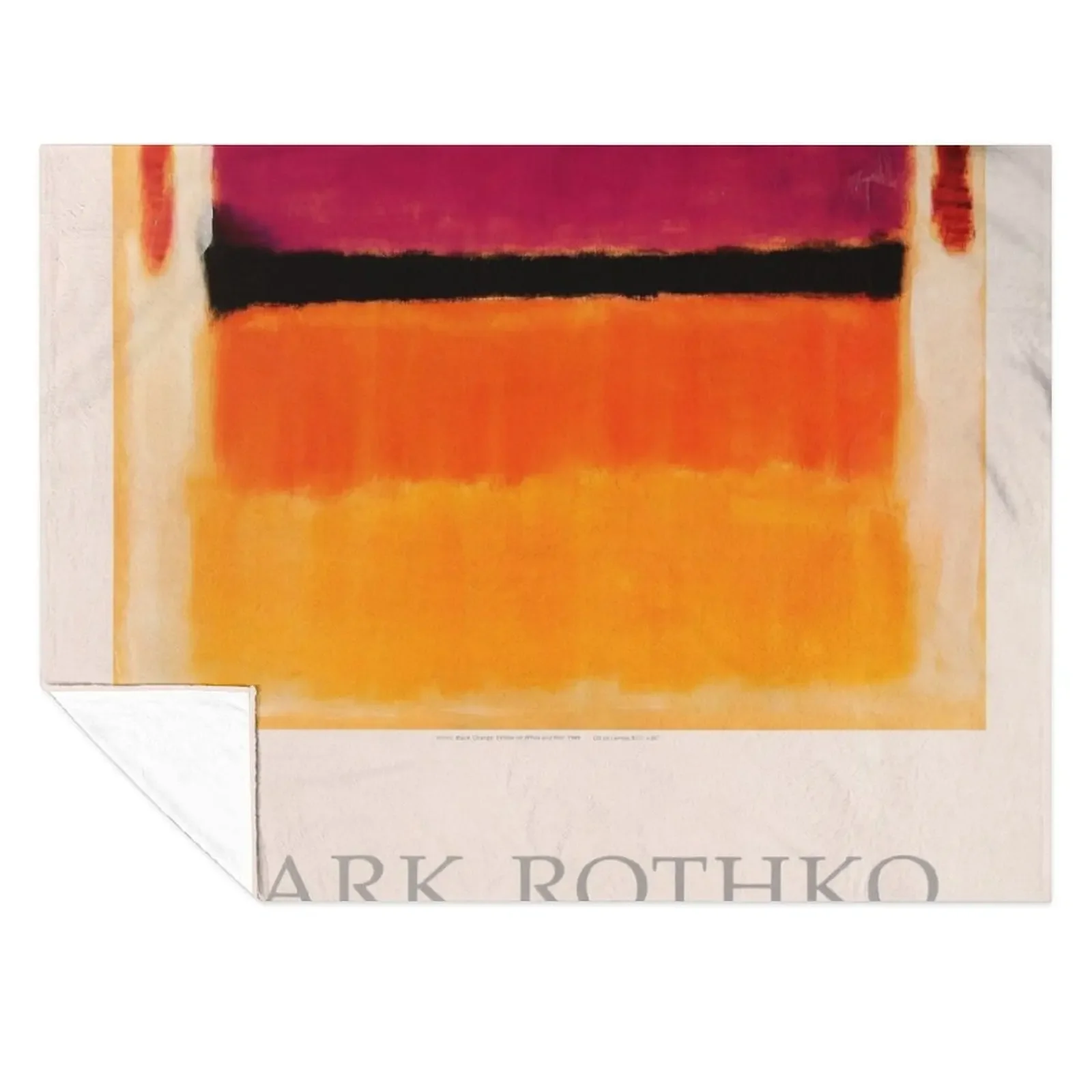 

Mark Rothko Exhibition poster 1979 Throw Blanket bed plaid Blankets Sofas Of Decoration Sofa sofa bed Blankets