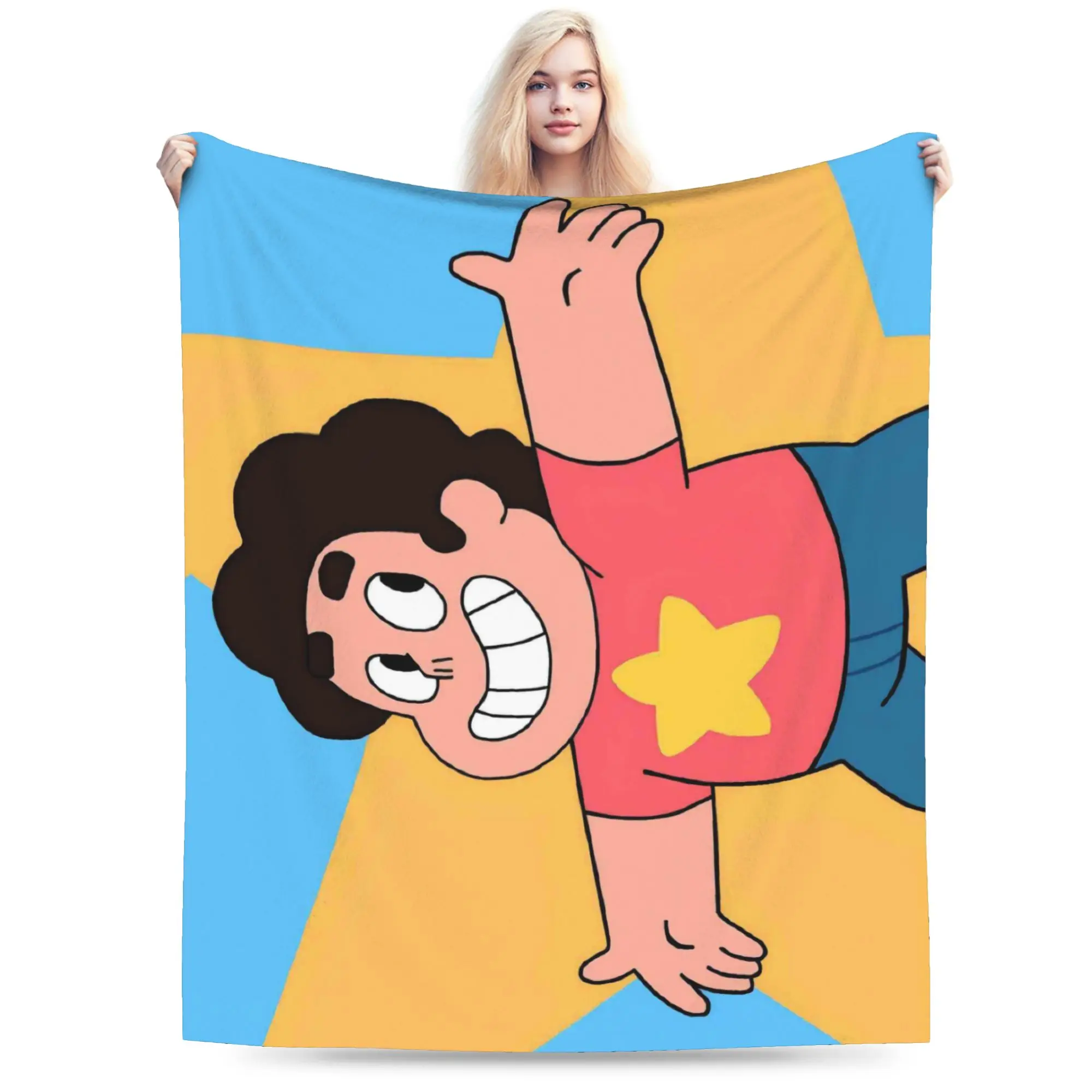 Custom Steven Universe Blanket 3D Printed Soft Flannel Fleece Children Gift Cartoon Throw Blankets for Home Bedroom Couch Quilt