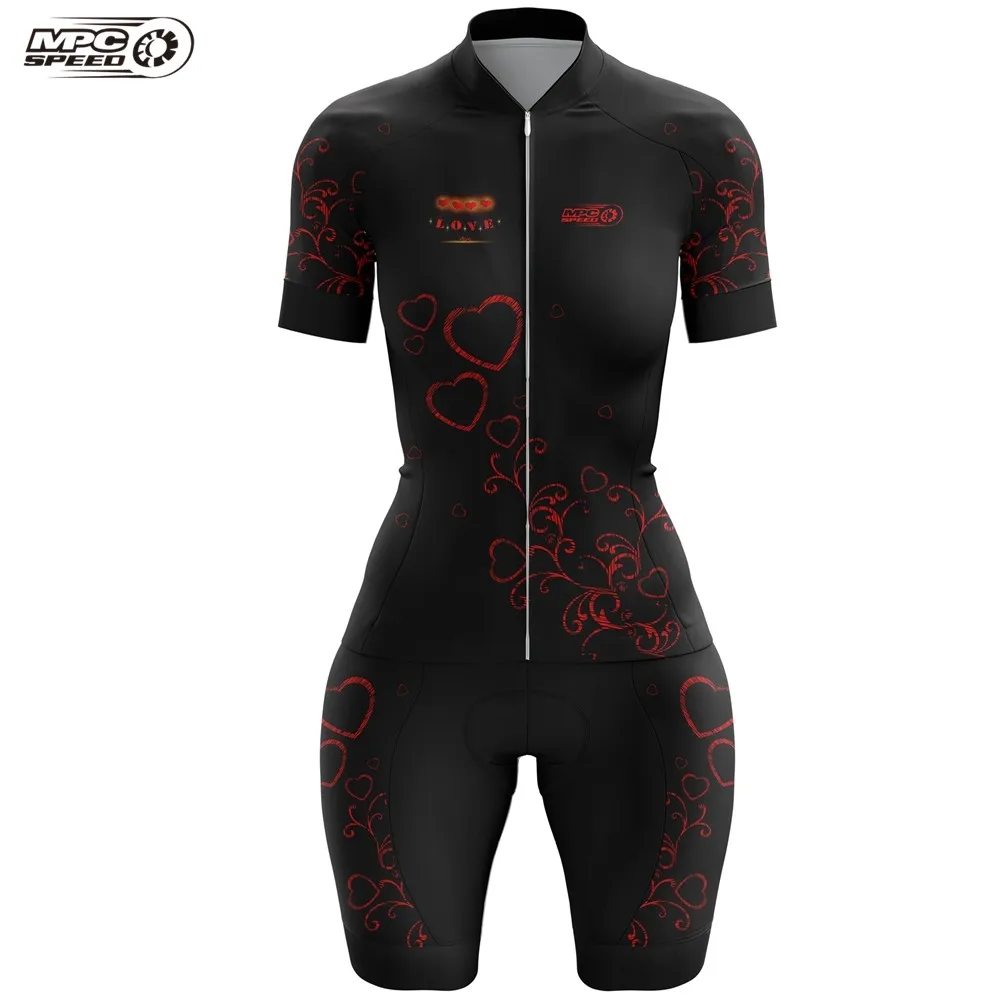 Triathlon bike tight-fitting short-sleeved jumpsuit Ropa de ciclismo women 2021 new MPC SPEED cycling MTB running swimming DRESS