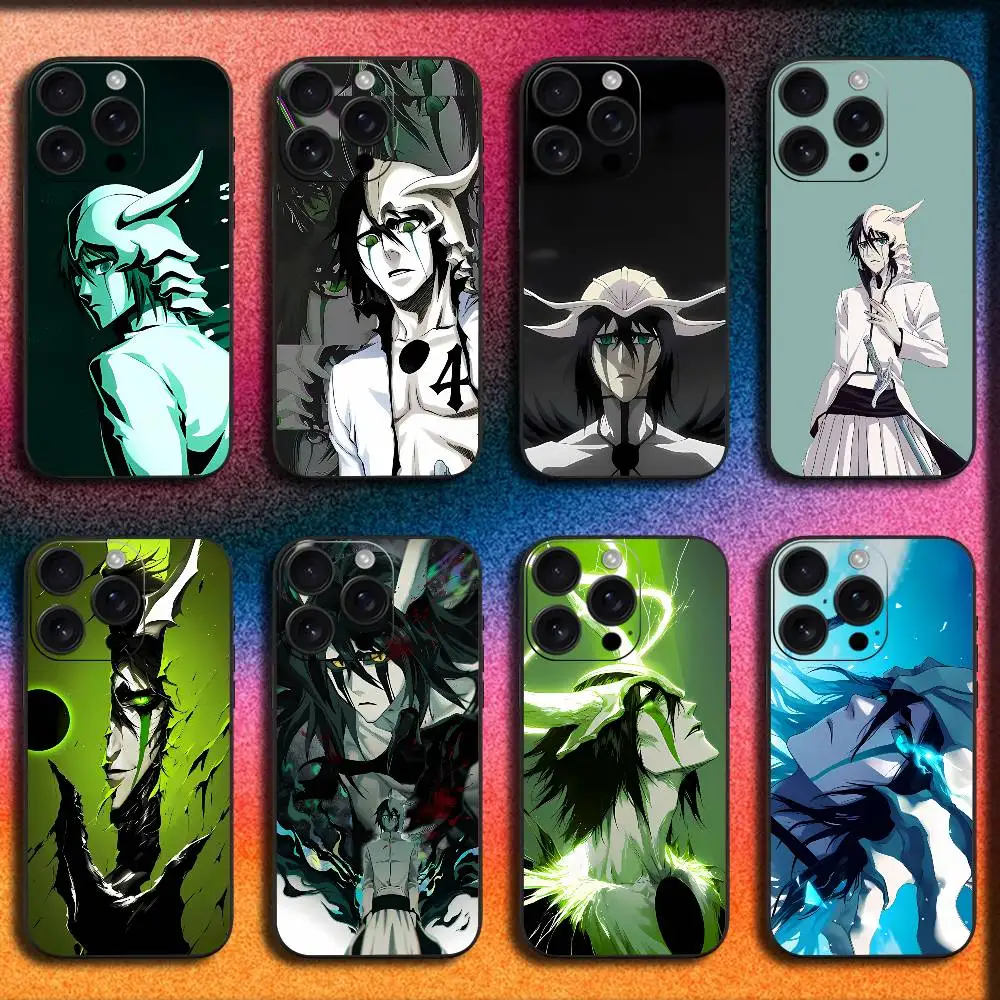 

U-Ulquiorras BLEACH Cifers Phone Case For iPhone 17,16,15,14,13,12,11,Pro,Max,Plus,E,SE4,Air,Mini Black Cover