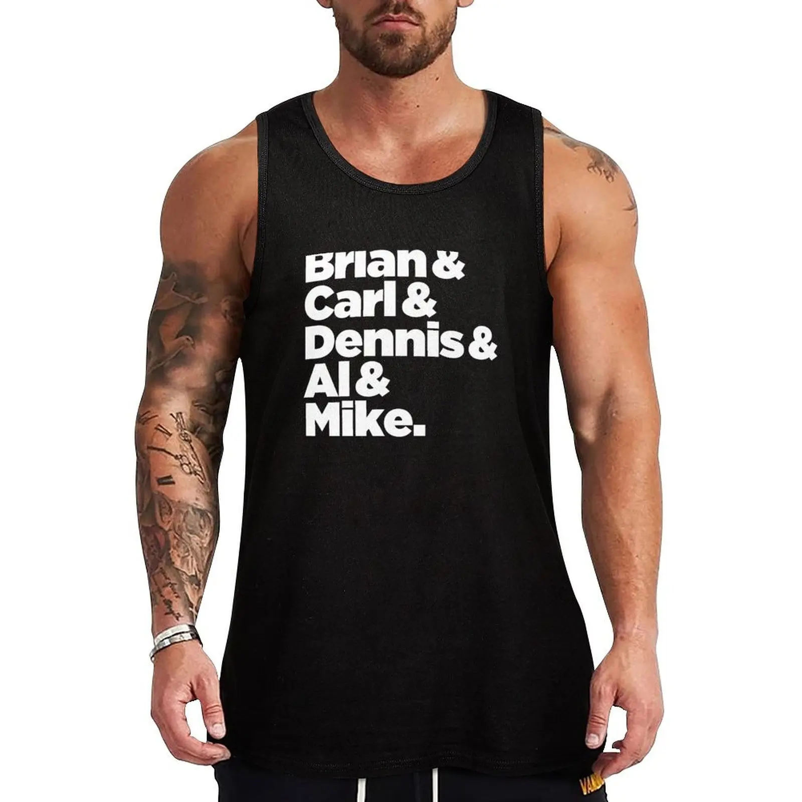 

brian & carl & dennis & al mike Tank Top sports t-shirts for men Bodybuilding shirt fashion 2025 man