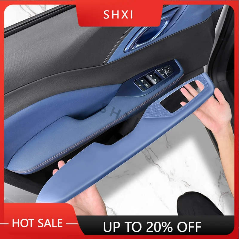 Good Quality New For BYD Seagull Dolphin Mini Surf Car Door Handle Protective Sticker Door Armrest Lift Panel Protective Cover I