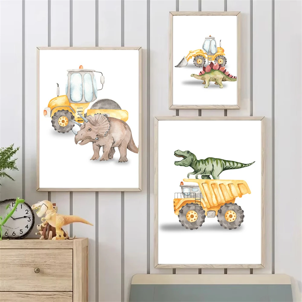 Karikatür dinozor kamyon trakt - Heavy Equipment Background incelemesi ve fiyatı