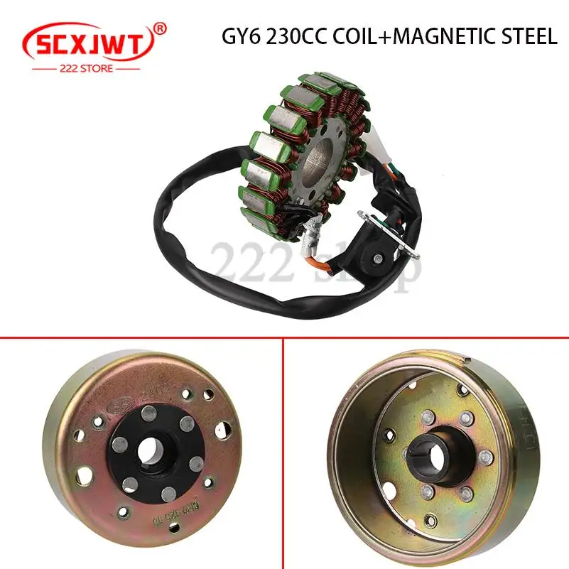 

Статор катушки GY618, подходит для магнитного статора статора GY6 230cc, магнитный двигатель