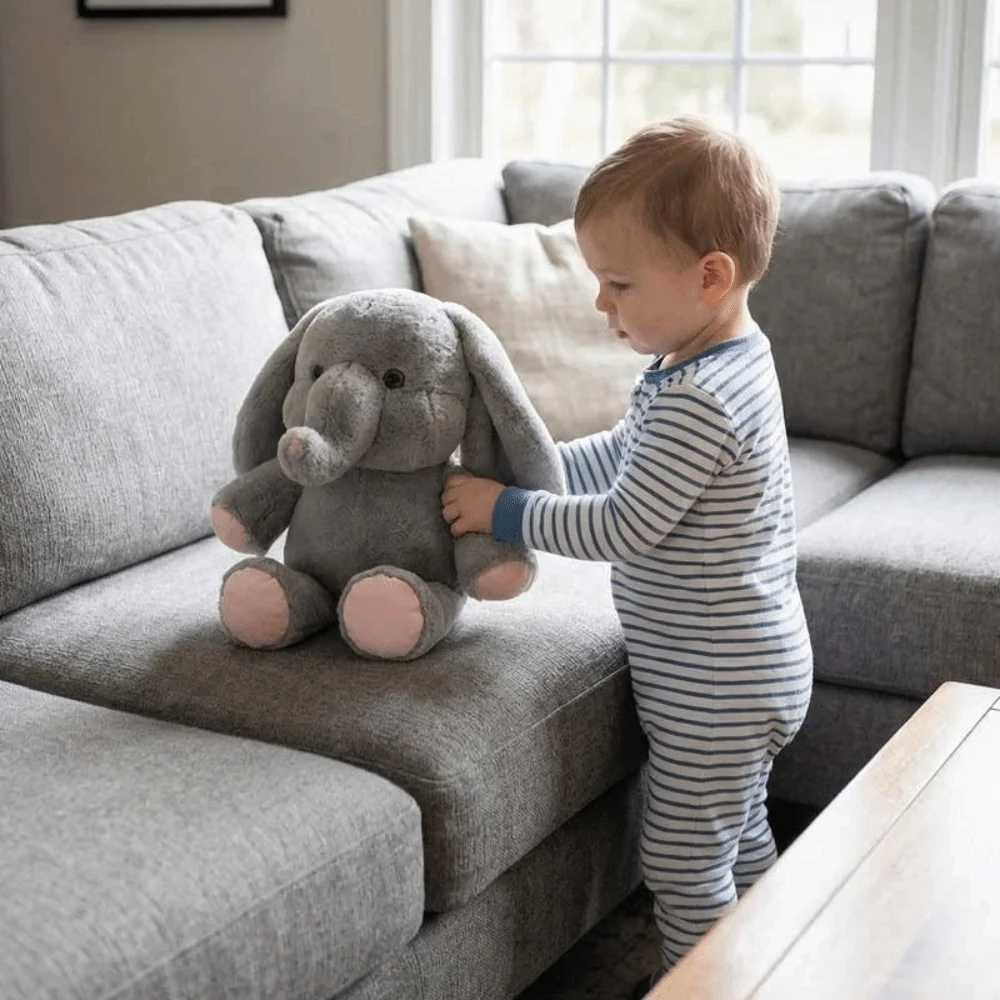 

Xmas Gift Stuffed Animals Elephant Throw Pillow Back Cushion Stuffed Elephant 45cm Sleeping Elephant