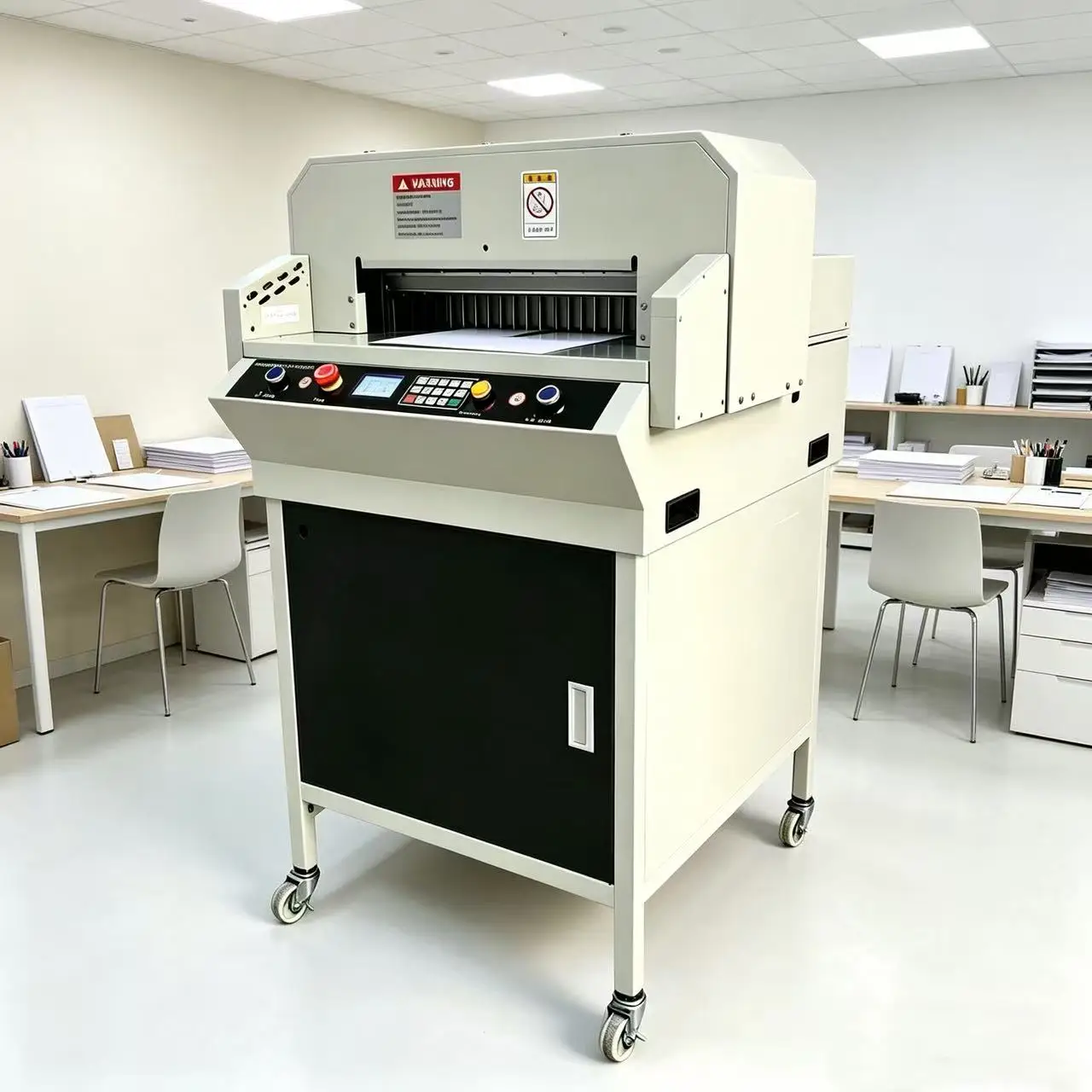460D Digital Heavy Duty Guillotine A3 Electric Paper Cutter 1500W Infrared Photoelectric Safety 60mm Cutting Thickness