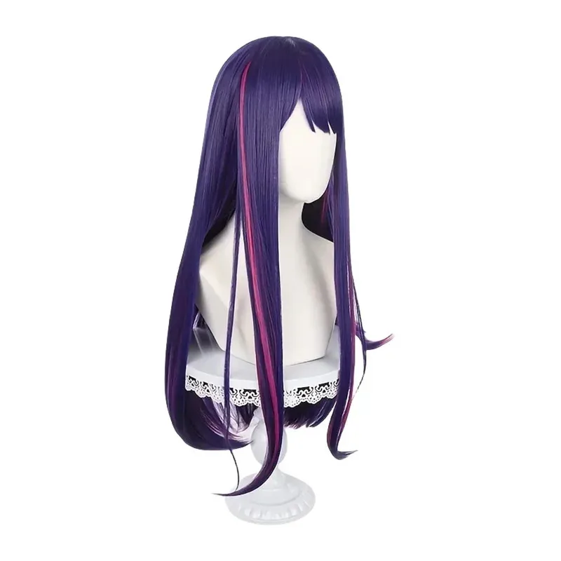 

2025 12 I Push The Kid Hoshino Ai парик длинный фиолетовый розовый аниме хвост термостойкие синтетические парики для косплея
