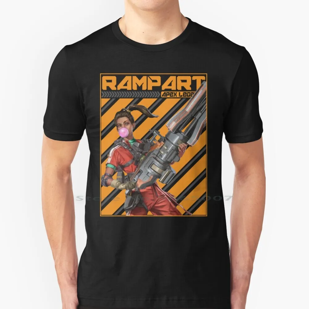 Apex Legends Rampart T Shirt 100% Cotton Game Apex Legends Octane Apex Legends Wraith Apex Legends Pathfinder Apex Legends