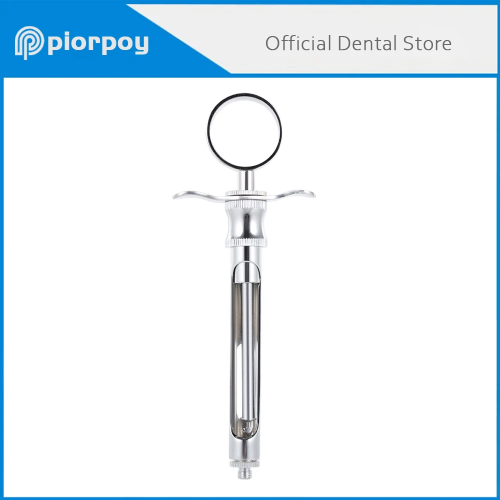 PIORPOY 1 Pcs Dental Anesthetic Syringe Self Aspirating Cartridge Syringe With Head 1.8 Ml Dentistry Surgical Instrument Tools