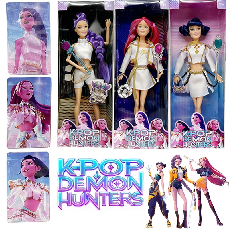 

Quality Anime K Pop Demon Hunters Doll Vinyl Toy Rumi Mira zoi Sussy Theme Song Of Colorful Lights Christmas Gift Fan Club Gift