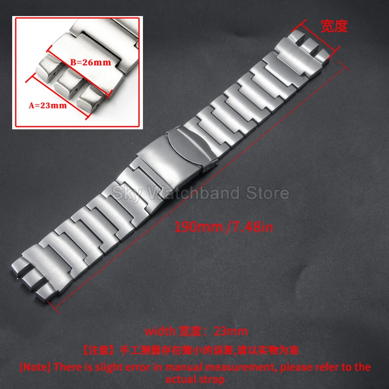 For Swatch 23mm Stainless Steel Watch Strap with Concave Convex Interface and Stainless Steel Buckle for Durable Everyday Wear
