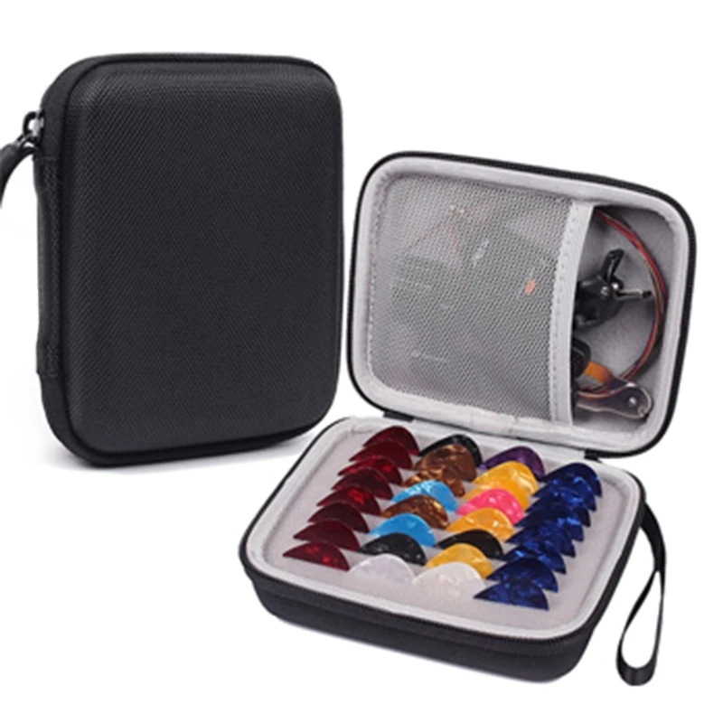 Guitar Pick Bag Large Capacity Plectrum Case Portable Pick Box Storage