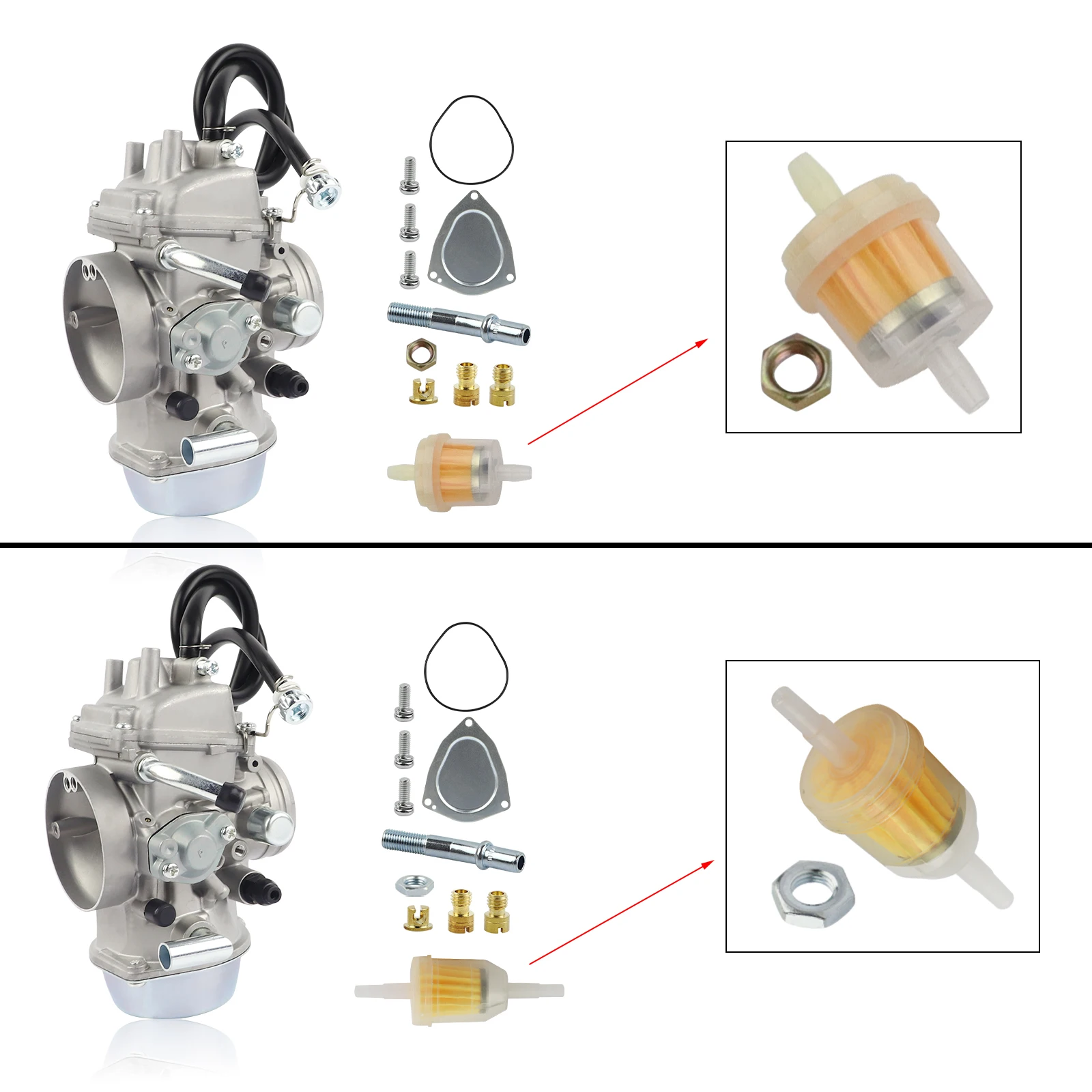 

Carburetor Carb For Yamaha Grizzly 600 660 YFM 600 YFM600 Rhino 660 YXR660 4X4 ATV Motorcycle Accessories Fuel Supply System