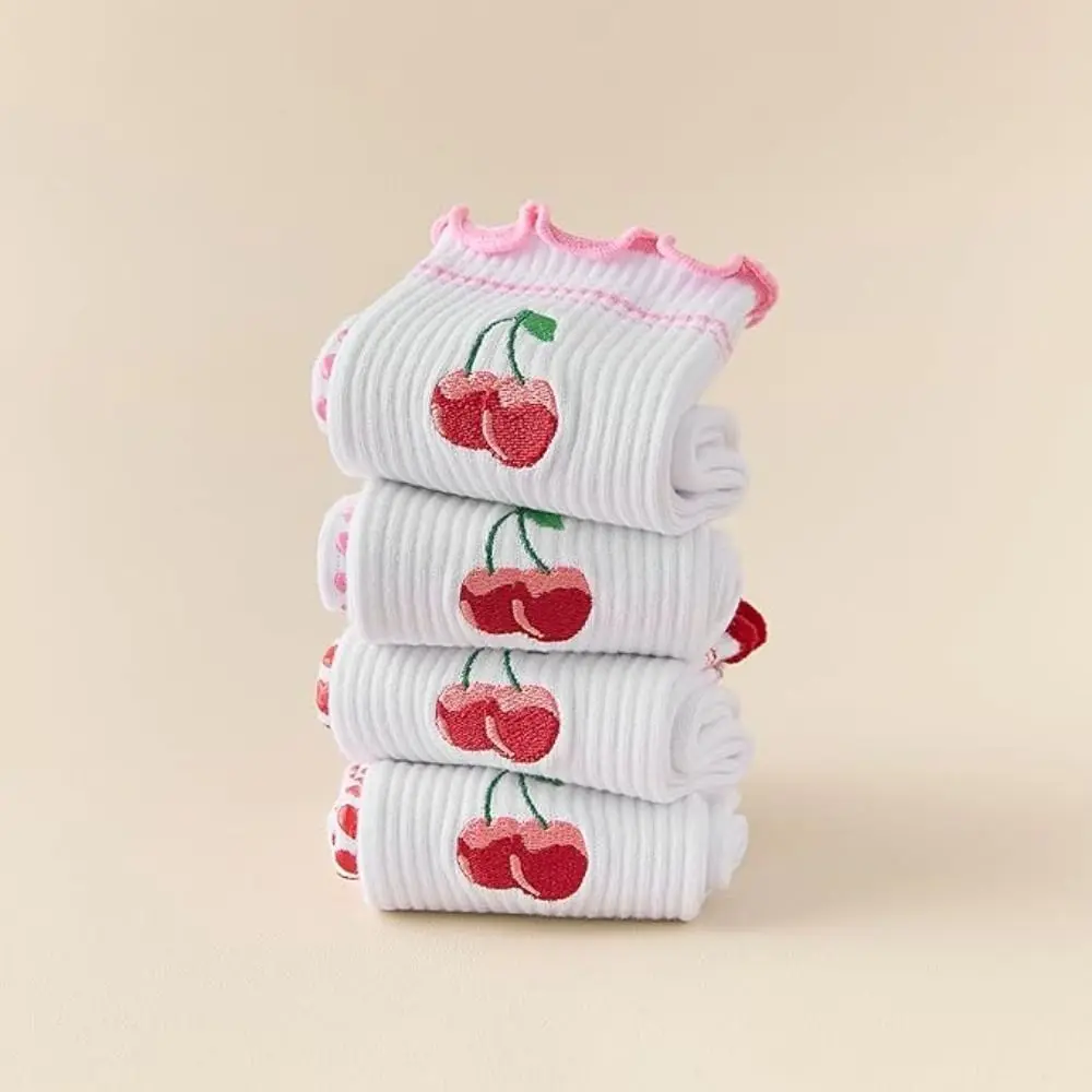 

New Cotton Pilates Socks Breathable Harajuku Street Yoga Socks Non-Slip Grip Sweat-absorbent Mid Tube Socks