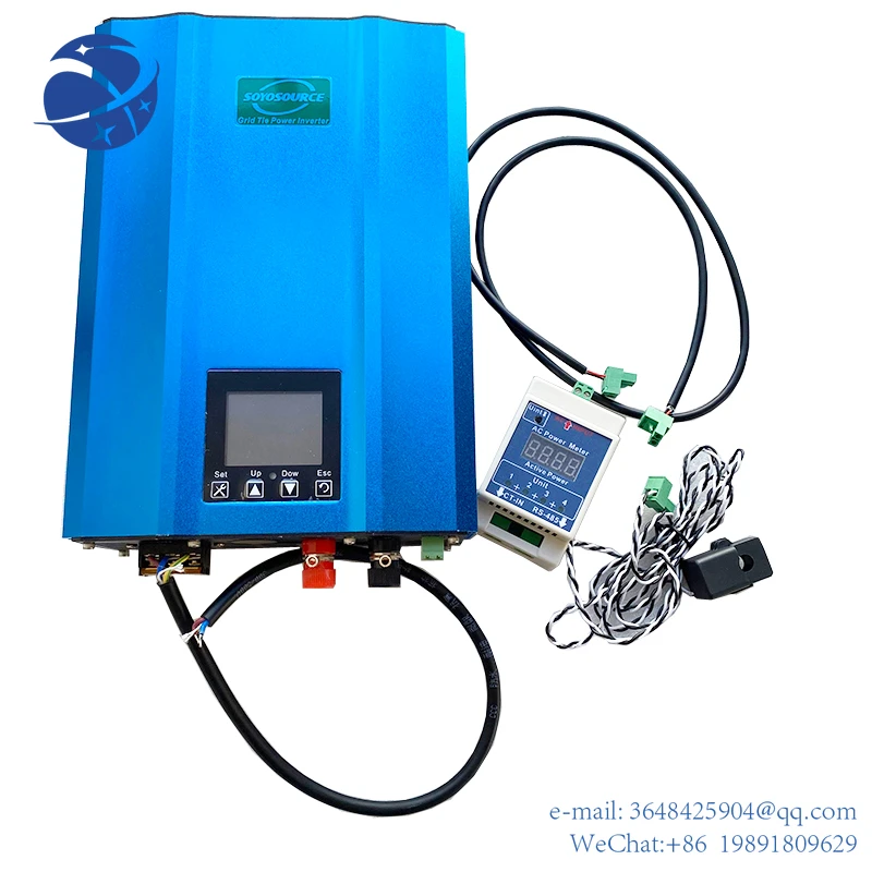 

YYHC 1200W Solar Inverter Grid Tie with Pure Sine Wave Output DC48V to AC110V AC230V with Limiter Export Function