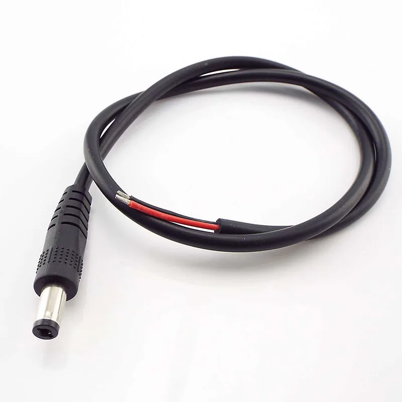 5.5x2.1mm 12V 5A DC male female Jack Power supply diy Connector charging Cable extension 20 AWG Cord DC For CCTV led strip light