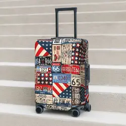 Funda de maleta estampada de viaje, Protector de equipaje práctico de historia Vintage de vacaciones