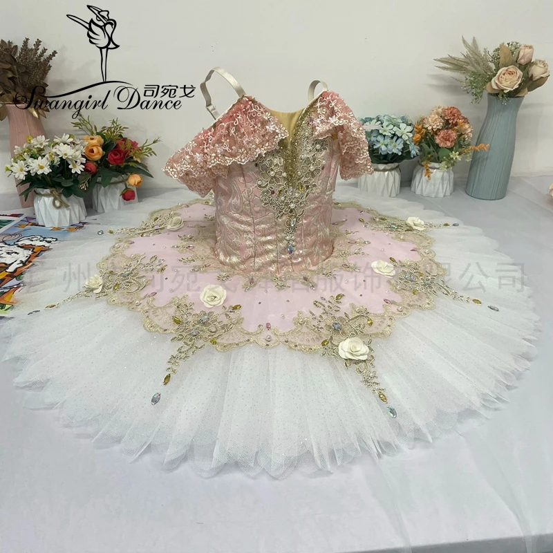 

New Arrival Adult Pink Sleeping Beauty Professional Ballet Stage Costumes Tutu Ballerina BT4265