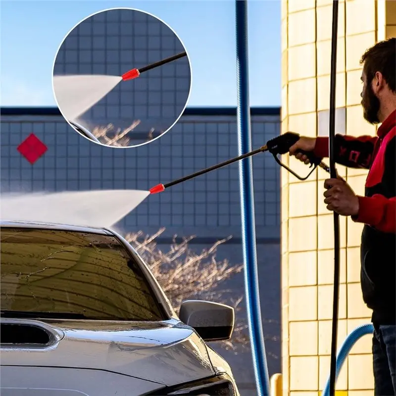 A98E-Turbo Nozzle Pressure Washer Tips. Release Power Washer Turbo Nozzle Rotating Adapter With 1/4Inconnectors For Car 35Mm