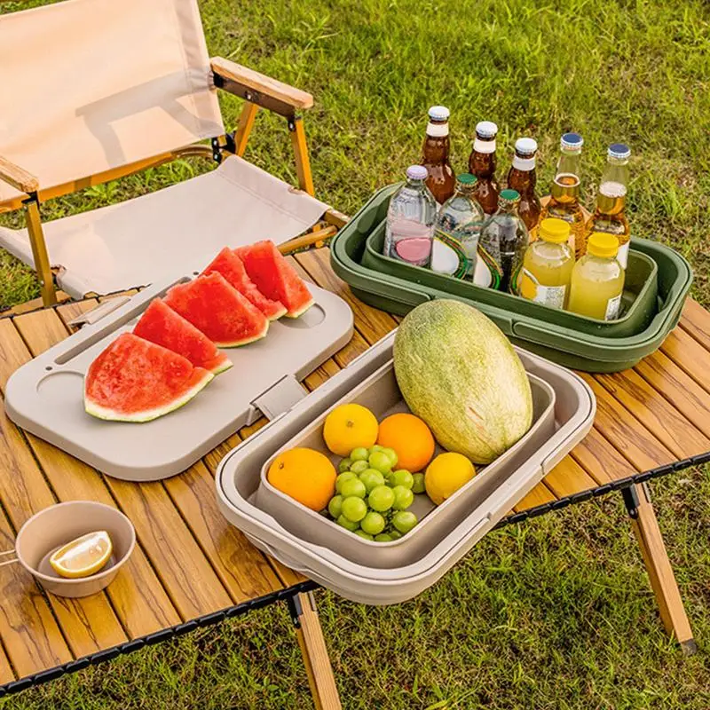 Foldable Picnic Basket Table Waterproof Picnic Basket Portable Picnic Basket Anti-Leak Picnic Basket Insulated Picnic Basket