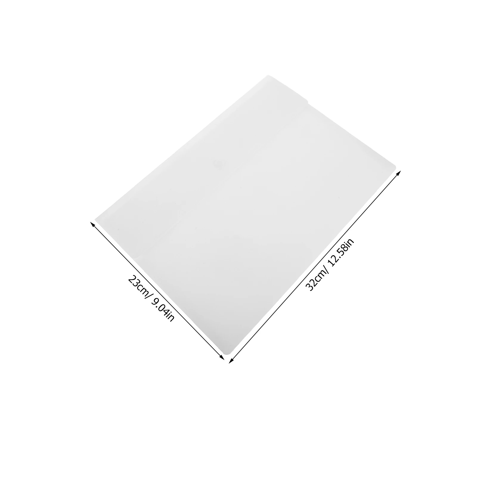 10Pcs Plastic Folder with Snap Closure Large Capacity Transparent Document Holder for Business Meetings and Office File
