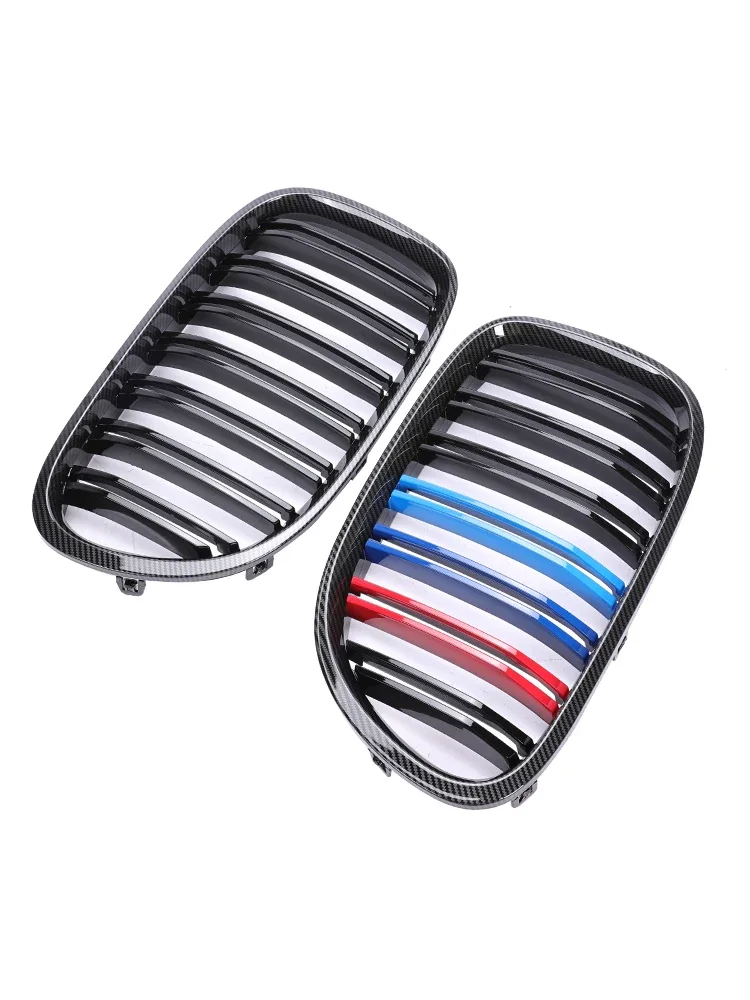 Front Kidney Replacemet M Color Grill For BMW 7 Series F01 F02 2008-2015 Facelift Racing Gloss Grille Cover 730d 740d 750d