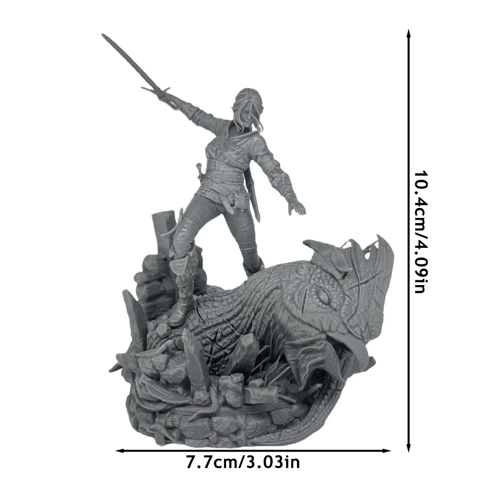 Ciri Miniature Figure Anime Figure 1:16 Resin Model Kit 1:24 Unpainted Plastic Model Kit A461