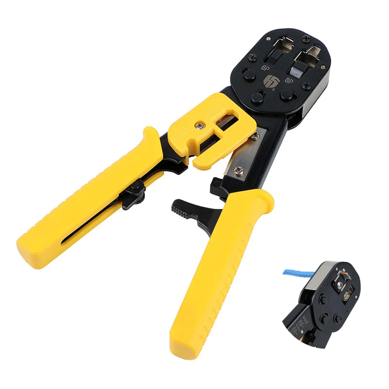 RJ45  Crimping Tool Network Cutting Tools 8P 6P   Cutter Stripper Plier for Modular RJ12  Crimper Cable Connector Kit Clamp Tool