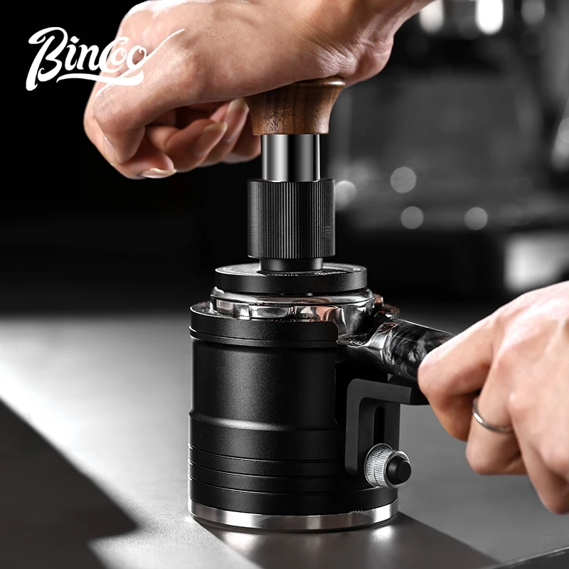 

Bincoo Alloy Portafilter Tamper Stand Round Tamping Base 51mm/58mm Size Durable Aluminum Construction Organized Espresso Station
