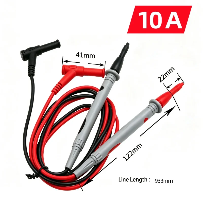 Universelle Digital-Multimeter-Sonde 20A 10A Testleitungen Stiftspitze für Multimeter-Messleitungen - Langlebiges Messzubehör