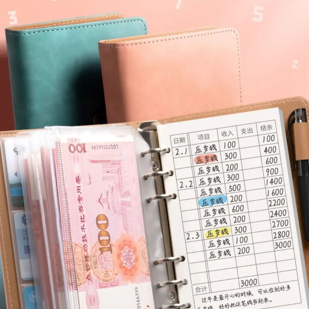 Cash Envelopes Saving Binder Waterproof Colorful Mini Budget Binder Durable Tear Resistant Envelope Savings Challenge